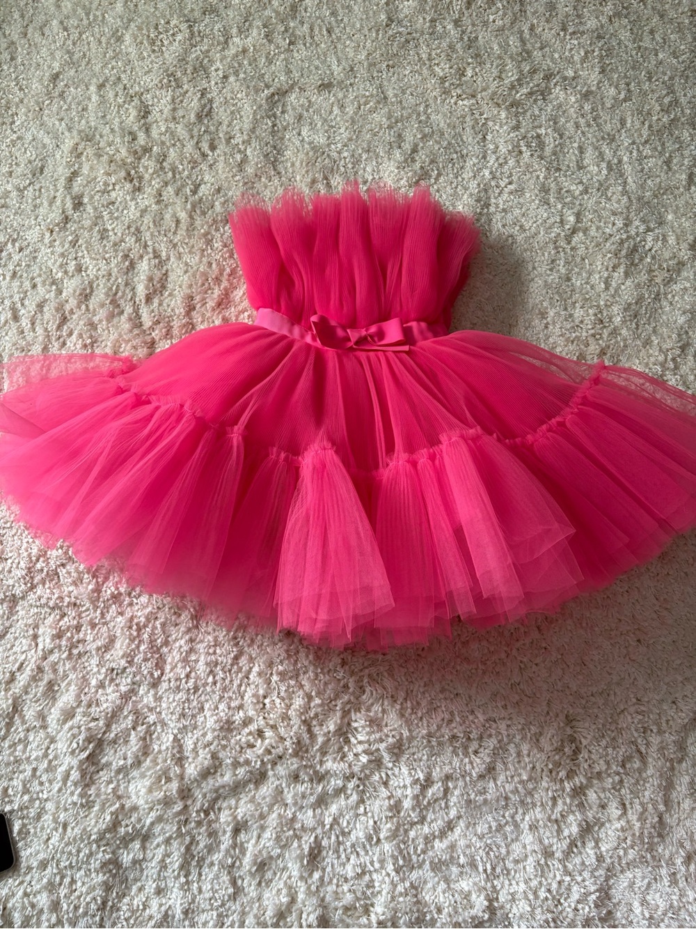 Giambattista Valli x H&M Pink Tulle Tutu Dress Bow Ruffle Layered